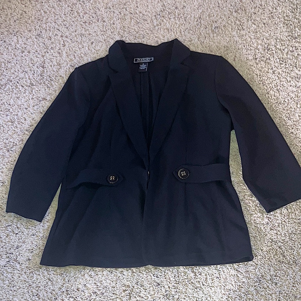 Black Blazer Jacket Women’s Size M NYCC Brand